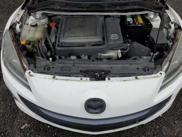 JM1BL1L37D1720200 - 2013 MAZDA SPEED 3 WHITE photo 11