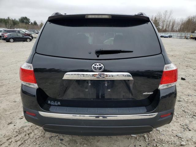 5TDBK3EH0CS096703 - 2012 TOYOTA HIGHLANDER BASE BLACK photo 6