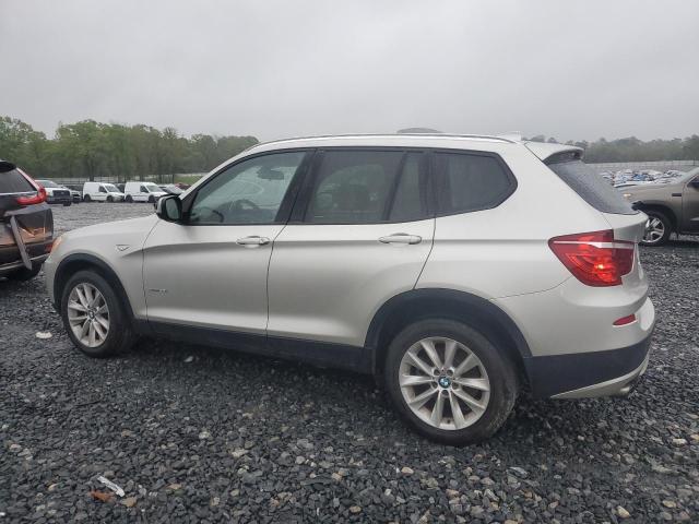 5UXWX9C51D0A20931 - 2013 BMW X3 XDRIVE28I SILVER photo 2