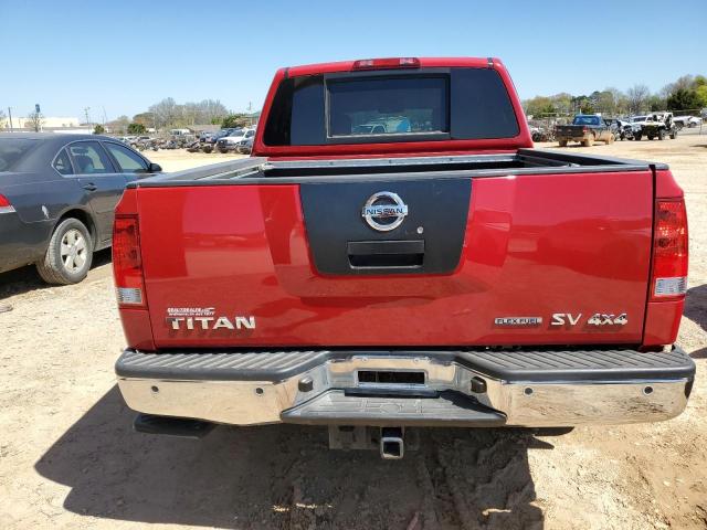 1N6BA0EC2CN311880 - 2012 NISSAN TITAN S RED photo 6