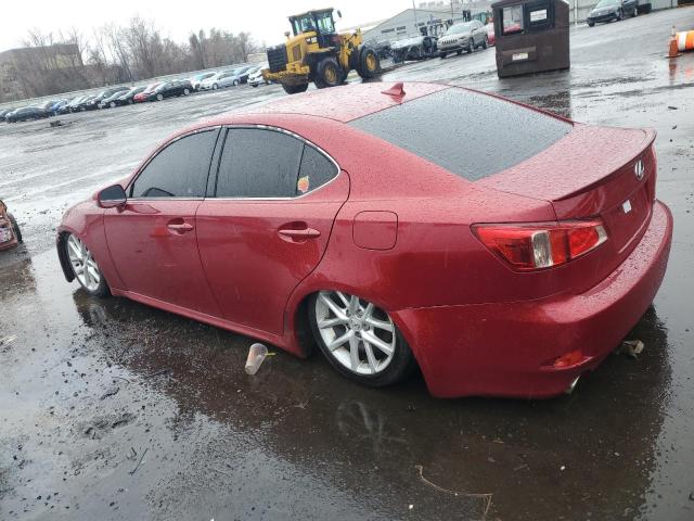 JTHBF5C21B5132514 - 2011 LEXUS IS 250 RED photo 2