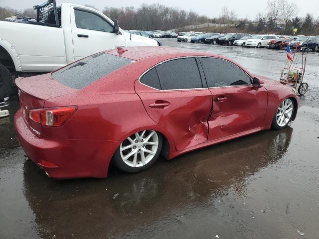 JTHBF5C21B5132514 - 2011 LEXUS IS 250 RED photo 3