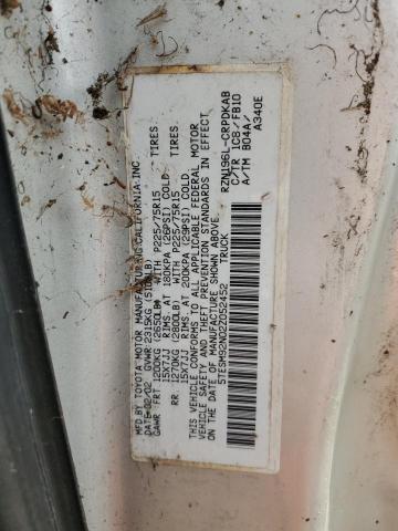 5TESM92N02Z052452 - 2002 TOYOTA TACOMA XTRACAB PRERUNNER ვერცხლისფერი ფოტო 12