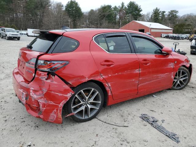 JTHKD5BH0G2251157 - 2016 LEXUS CT 200 RED photo 3