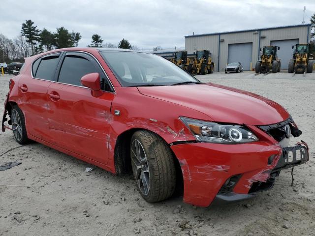 JTHKD5BH0G2251157 - 2016 LEXUS CT 200 RED photo 4