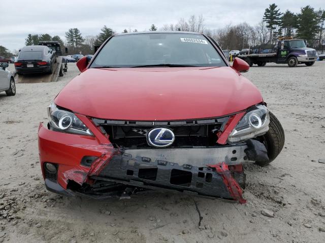 JTHKD5BH0G2251157 - 2016 LEXUS CT 200 RED photo 5