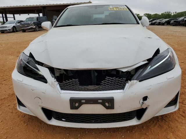 JTHCE5C22B5001275 - 2011 LEXUS IS 350 WHITE photo 5