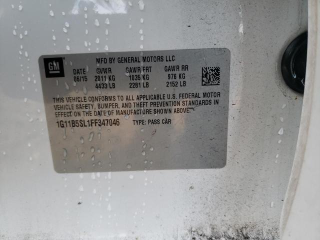 1G11B5SL1FF347046 - 2015 CHEVROLET MALIBU LS Ağ foto 12