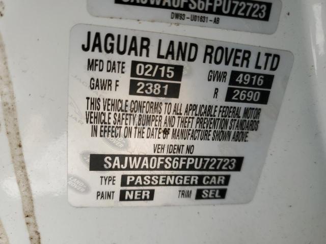 SAJWA0FS6FPU72723 - 2015 JAGUAR XF 2.0T PREMIUM WHITE photo 12