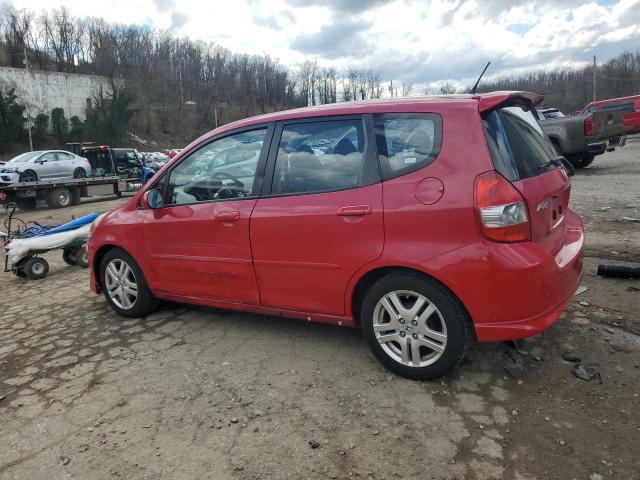 JHMGD38608S048545 - 2008 HONDA FIT SPORT RED photo 2