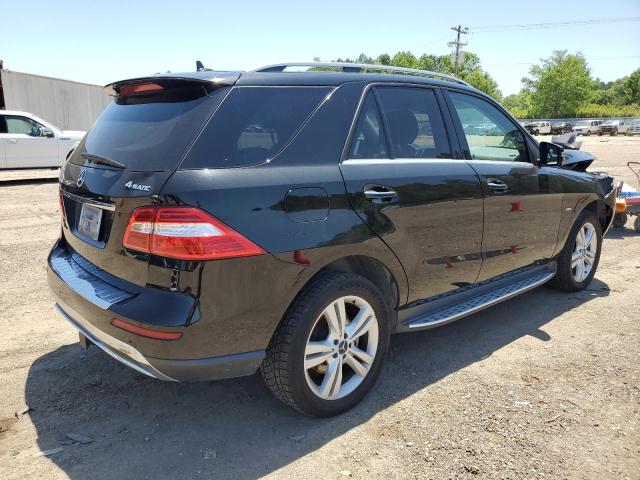 4JGDA5HB2CA039412 - 2012 MERCEDES-BENZ ML 350 4MATIC BLACK photo 3
