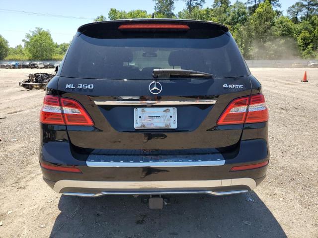 4JGDA5HB2CA039412 - 2012 MERCEDES-BENZ ML 350 4MATIC BLACK photo 6