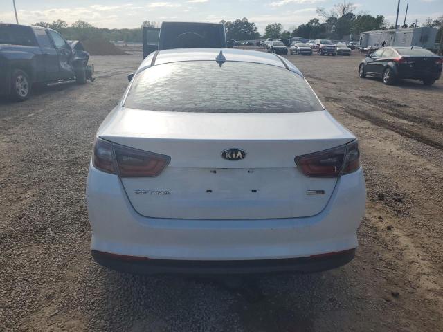 KNAGM4AD8F5089840 - 2015 KIA OPTIMA HYBRID WHITE photo 6