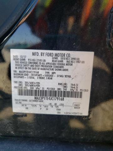 MAJ3P1TE4JC179168 - 2018 FORD ECOSPORT SE BLACK photo 13