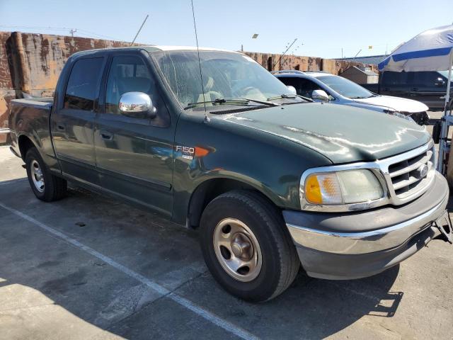 1FTRW07L02KB07627 - 2002 FORD F150 SUPERCREW GREEN photo 4