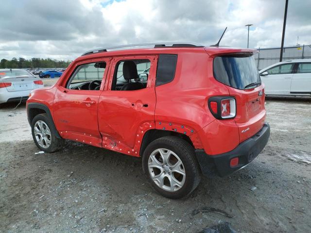 ZACCJBDT8GPD24425 - 2016 JEEP RENEGADE LIMITED RED photo 2