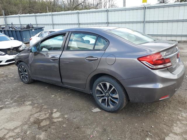 19XFB2F82FE270666 - 2015 HONDA CIVIC EX GRAY photo 2