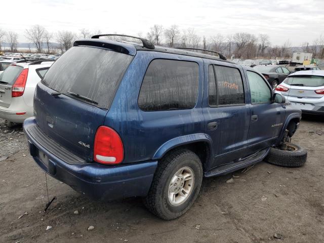 1B4HS28N3YF275036 - 2000 DODGE DURANGO BLUE photo 3