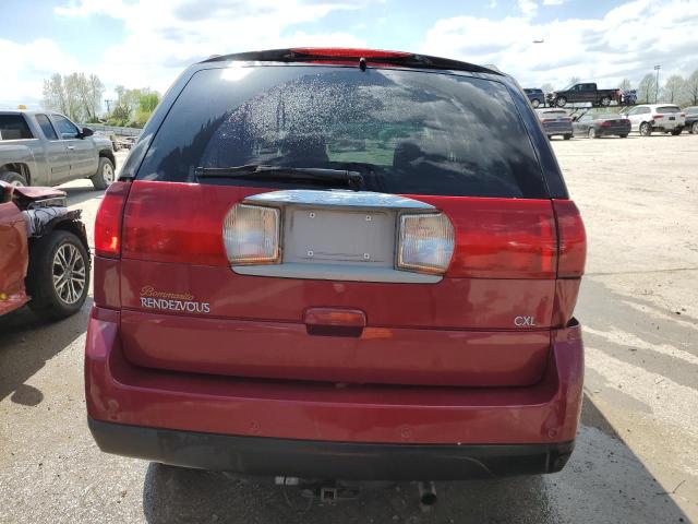 3G5DA03L76S554374 - 2006 BUICK RENDEZVOUS CX BURGUNDY photo 6