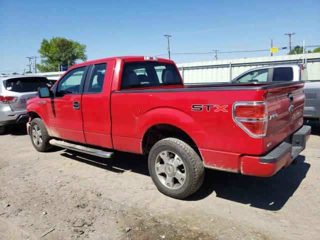 1FTEX1CW1AFA17864 - 2010 FORD F150 SUPER CAB RED photo 2