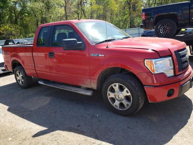 1FTEX1CW1AFA17864 - 2010 FORD F150 SUPER CAB RED photo 4