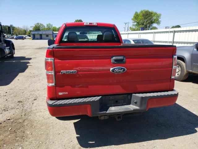 1FTEX1CW1AFA17864 - 2010 FORD F150 SUPER CAB RED photo 6