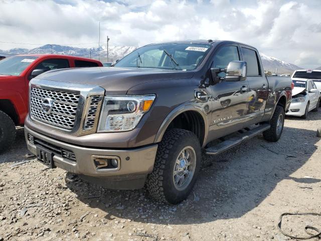 1N6BA1F42HN520251 - 2017 NISSAN TITAN SL BROWN photo 1