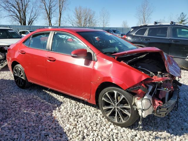 2T1BURHEXHC765266 - 2017 TOYOTA COROLLA L RED photo 4