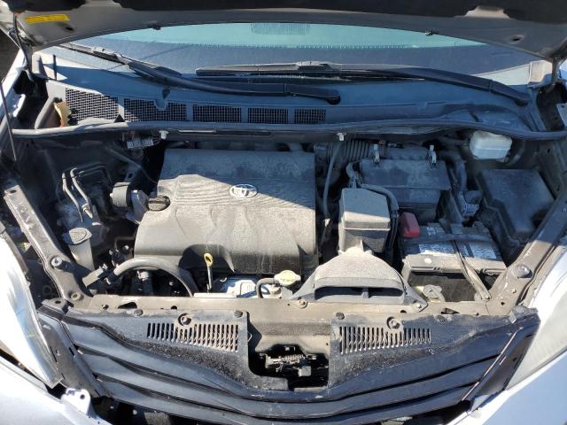 5TDKK3DC2BS061343 - 2011 TOYOTA SIENNA LE SILVER photo 12