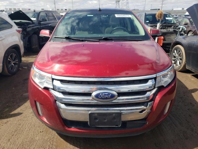 2FMDK4KC2EBB53264 - 2014 FORD EDGE LIMITED RED photo 5