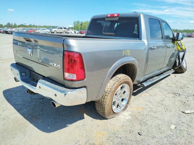 1C6RD7NT6CS276254 - 2012 DODGE RAM 1500 LARAMIE GRAY photo 4