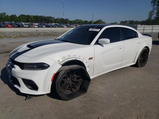 2C3CDXGJ8MH582489 - 2021 DODGE CHARGER SCAT PACK WHITE photo 1