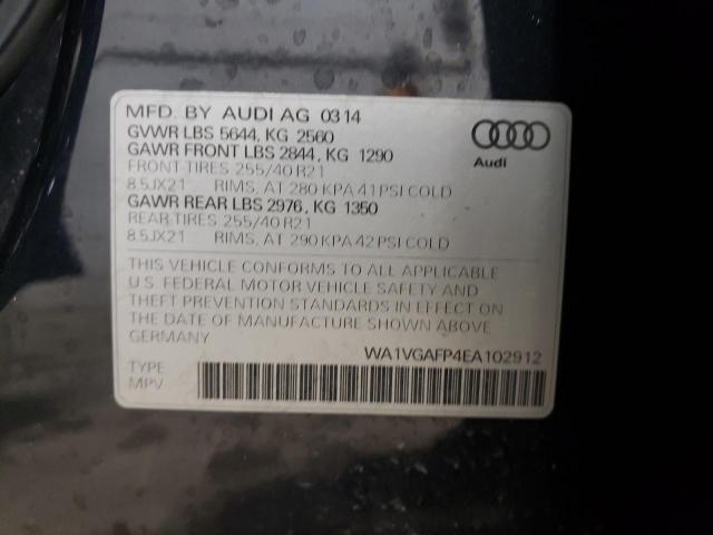 WA1VGAFP4EA102912 - 2014 AUDI SQ5 PRESTIGE BLUE photo 13