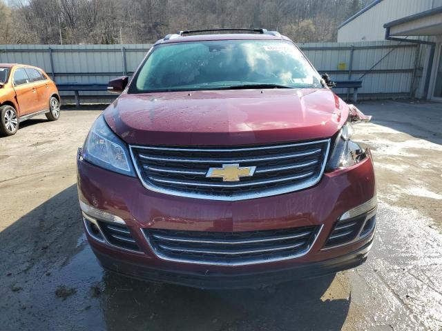 1GNKVJKD7FJ383185 - 2015 CHEVROLET TRAVERSE LTZ RED photo 5