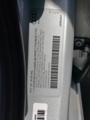 WAUHGAFC6DN078925 - 2013 AUDI A6 PRESTIGE ვერცხლისფერი ფოტო 12