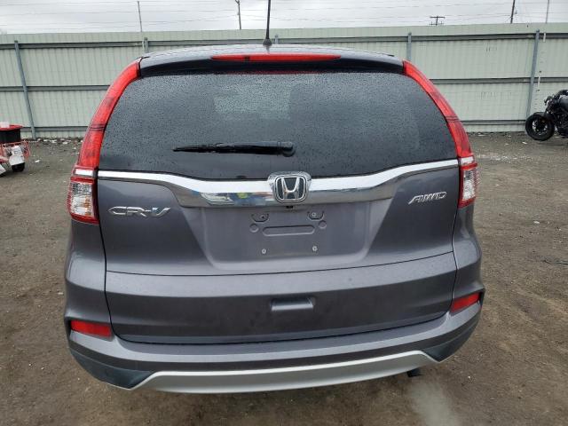 2HKRM4H51FH665679 - 2015 HONDA CR-V EX GRAY photo 6