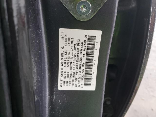 1HGCR2F77EA198064 - 2014 HONDA ACCORD EX GRAY photo 12