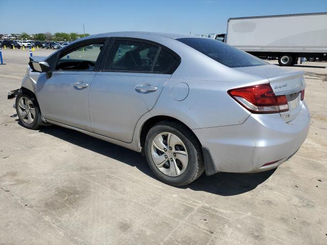 2HGFB2F52FH548039 - 2015 HONDA CIVIC LX SILVER photo 2