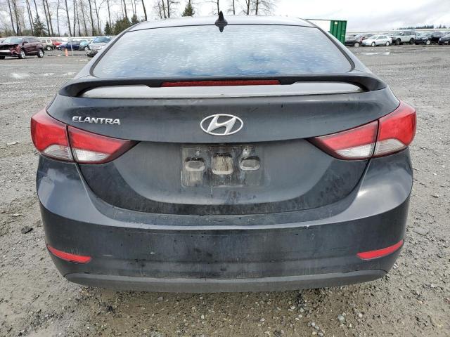 KMHDH4AE4FU415525 - 2015 HYUNDAI ELANTRA SE BLACK photo 6