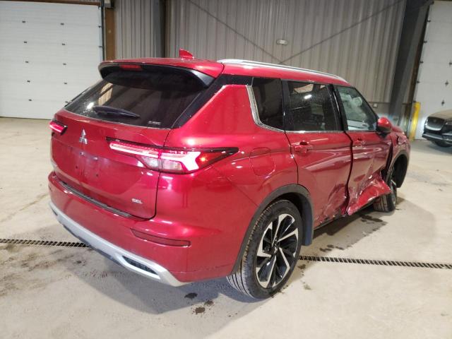 JA4J4VA8XNZ008291 - 2022 MITSUBISHI OUTLANDER SEL RED photo 3