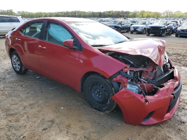 2T1BURHE7EC083991 - 2014 TOYOTA COROLLA L RED photo 4