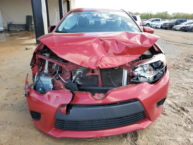 2T1BURHE7EC083991 - 2014 TOYOTA COROLLA L RED photo 5