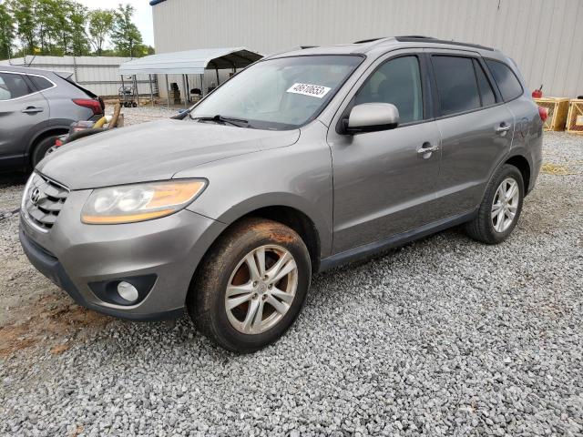 5XYZK4AG8BG061436 - 2011 HYUNDAI SANTA FE LIMITED GRAY photo 1