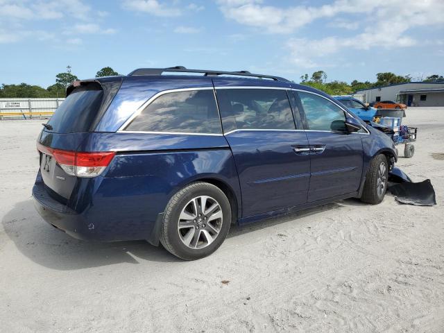 5FNRL5H94FB068097 - 2015 HONDA ODYSSEY TOURING BLUE photo 3