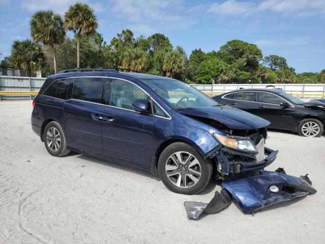 5FNRL5H94FB068097 - 2015 HONDA ODYSSEY TOURING BLUE photo 4