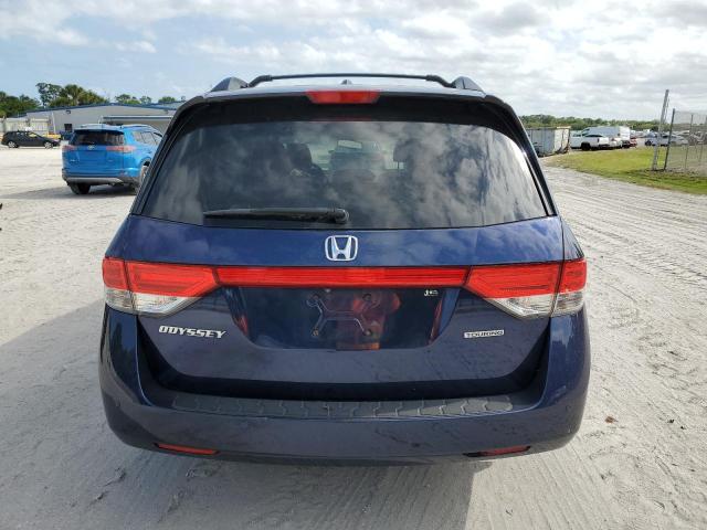 5FNRL5H94FB068097 - 2015 HONDA ODYSSEY TOURING BLUE photo 6