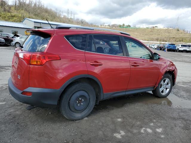 JTMRFREV9ED082633 - 2014 TOYOTA RAV4 XLE RED photo 3