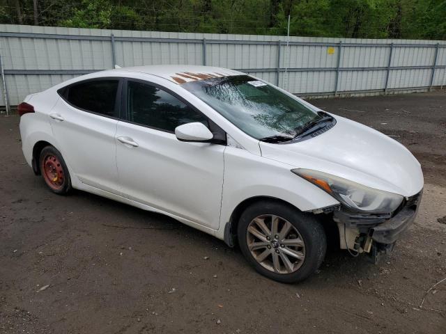 5NPDH4AE7EH524476 - 2014 HYUNDAI ELANTRA SE WHITE photo 4