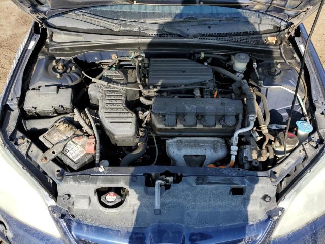 2HGES16324H925406 - 2004 HONDA CIVIC DX VP 蓝色 照片 11