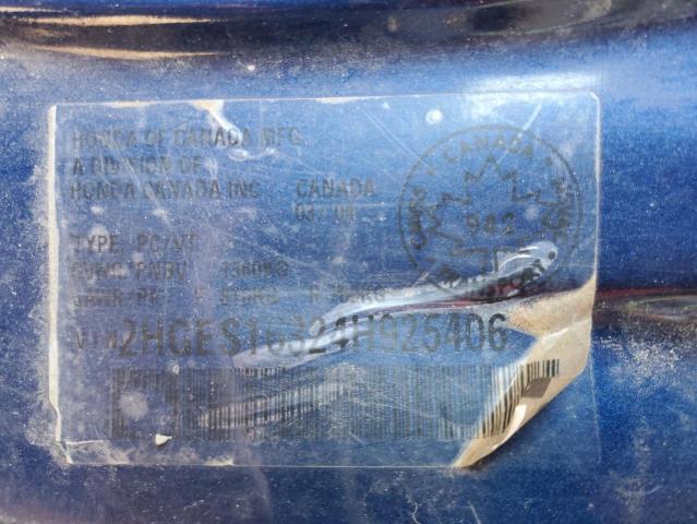 2HGES16324H925406 - 2004 HONDA CIVIC DX VP 蓝色 照片 13